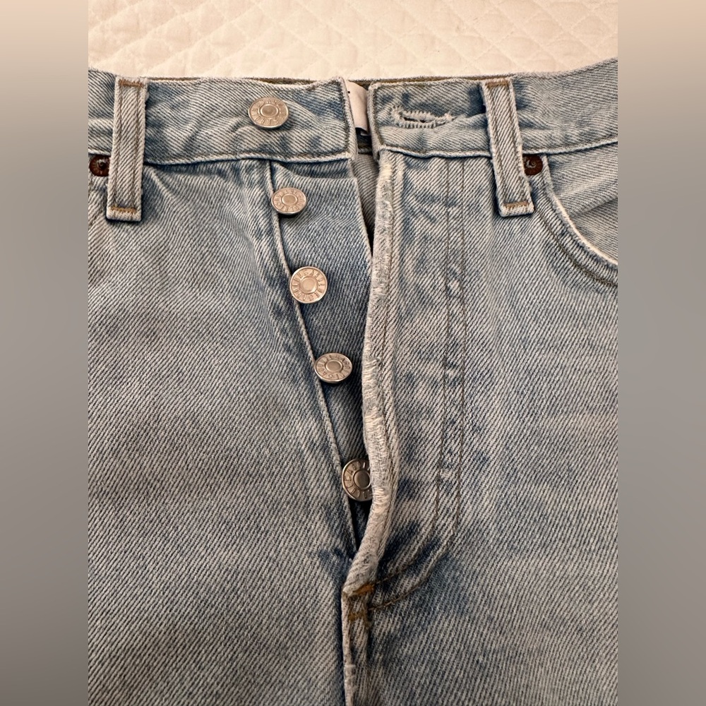 Agolde Riley High Rise Straight Crop Jeans. - Picture 3 of 4